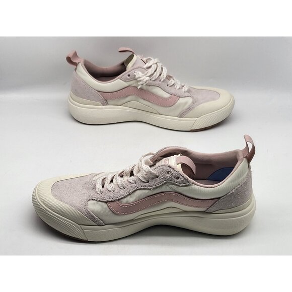 Vans UltraRange EXO Shoes Womens Size 9.5 Mens 8‎ Pink White Suede Mesh Low Top - Picture 3 of 10